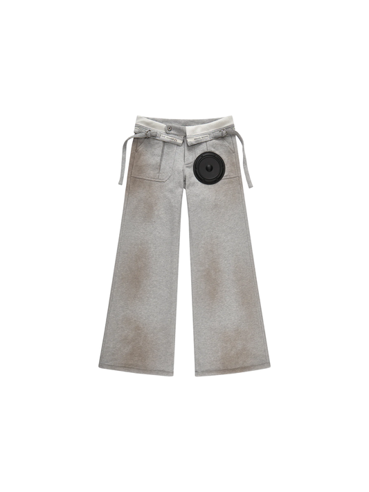 TE.COM Speaker Component Washed Pants