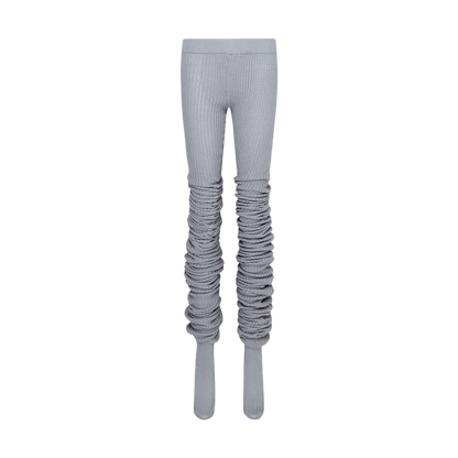 TE.COM Extra-Long Knit Layered Socks/Pants