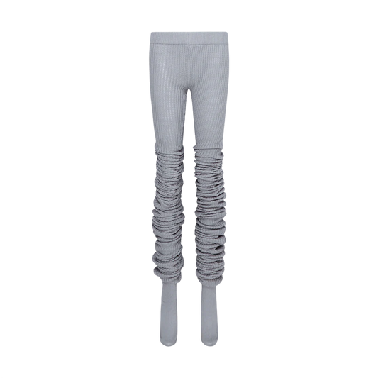 TE.COM Extra-Long Knit Layered Socks/Pants