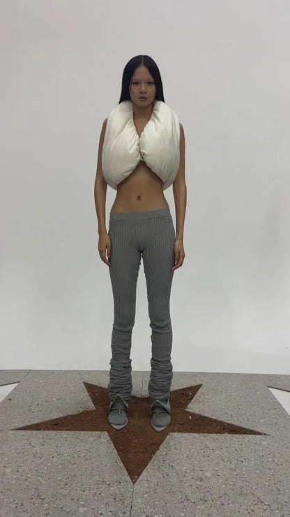 TE.COM Extra-Long Knit Layered Socks/Pants