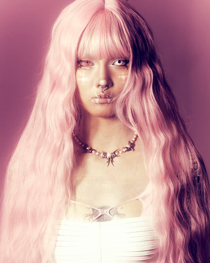 IIIMIII&SwIng “PINKEN THE ANGEL” Beaded Necklace-3