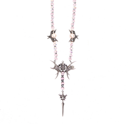 IIIMIII&SwIng “PINKEN THE ANGEL” Long beaded Chain