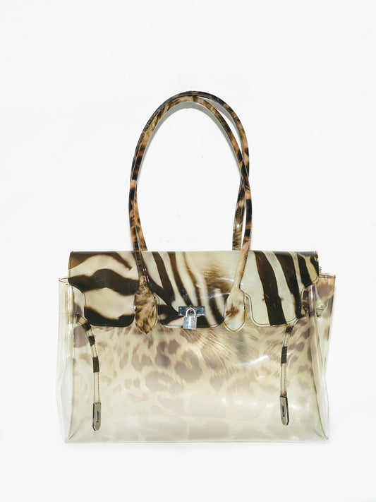 Zebra&leopard jellyfirkin bag