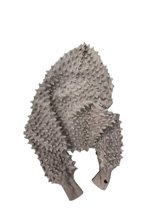 NOZOMI Brown Hedgehog Top