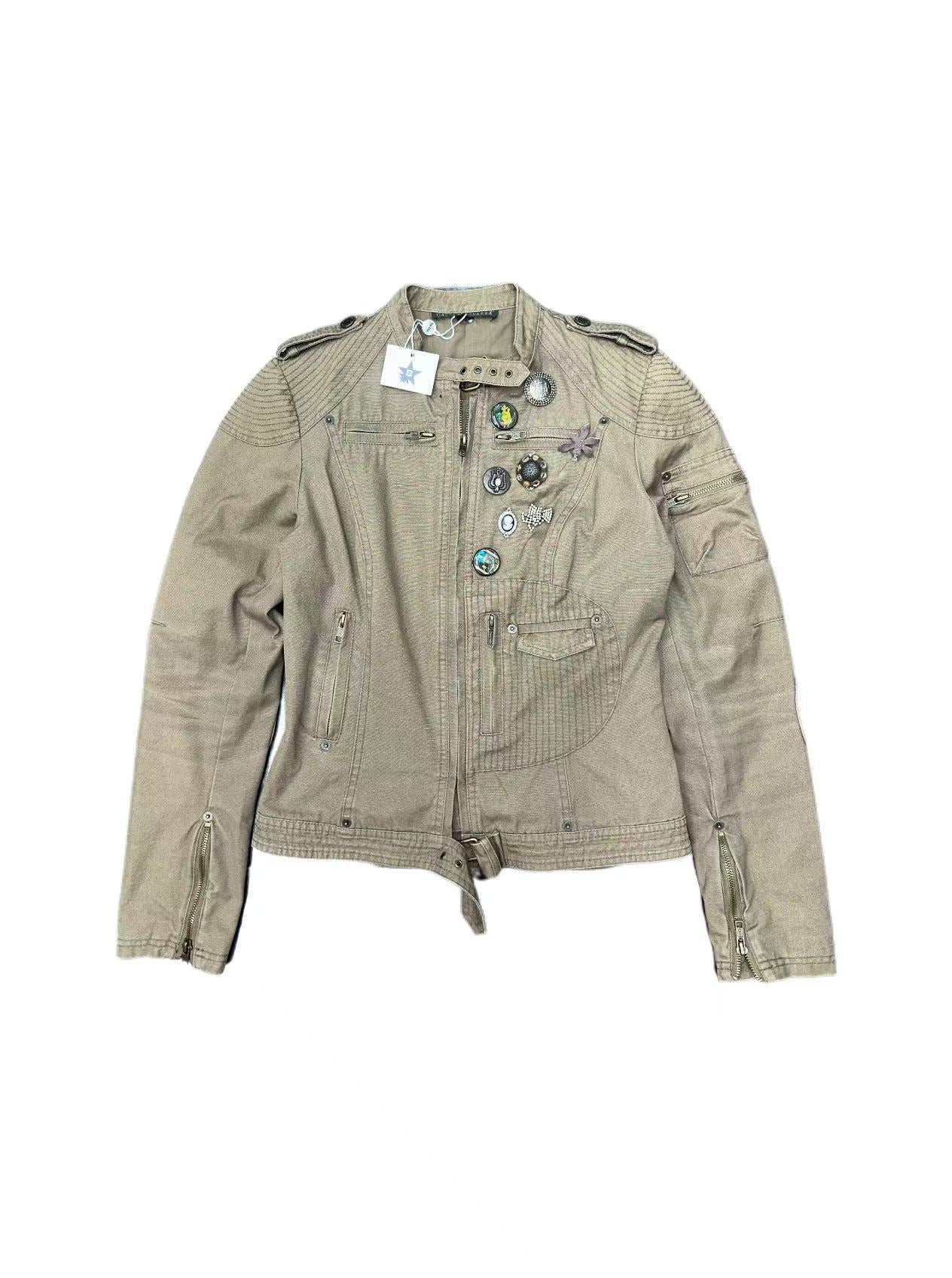 GAETANONAVARRA Yellow Zipper Jacket