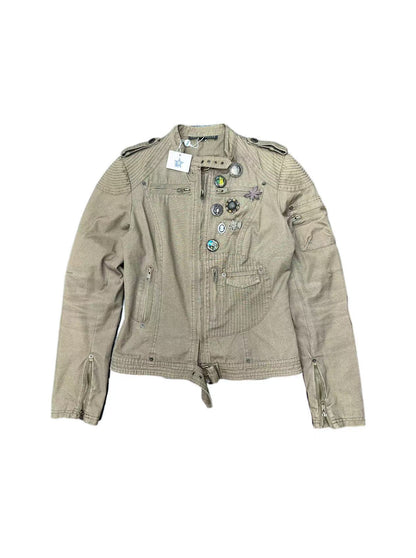 GAETANONAVARRA Yellow Zipper Jacket