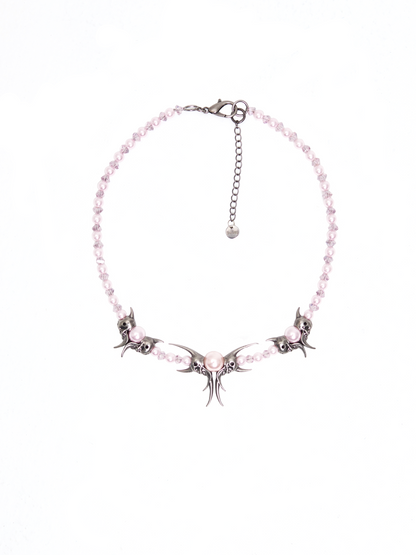 IIIMIII&SwIng “PINKEN THE ANGEL” Beaded Necklace-3