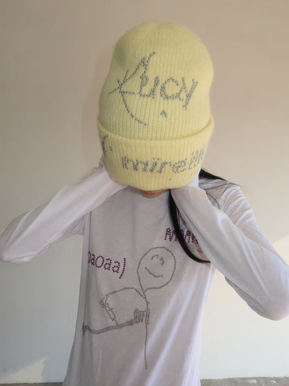 TexEvasion Sparkling Rhinestone Knit Cap