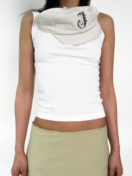 TexEvasion Hat-Accented Color-Block Top