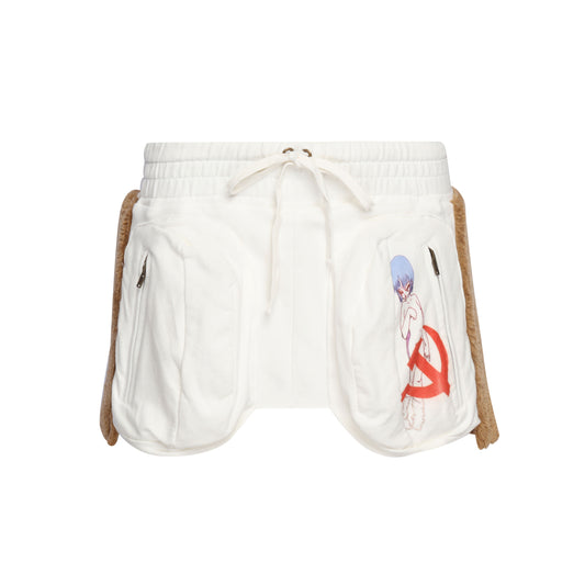 TexEvasion Anime Color-Block Shorts