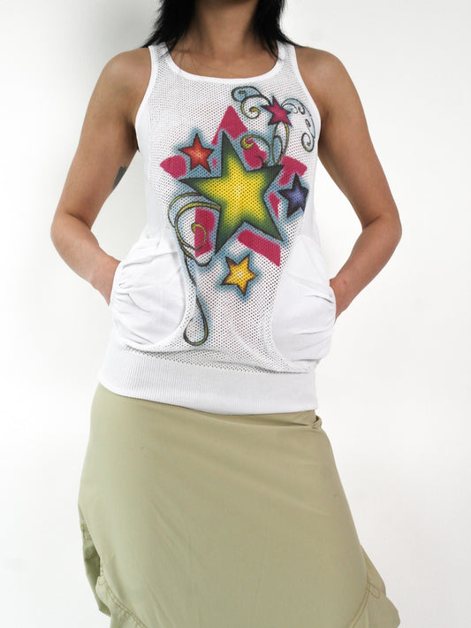 TexEvasion Mesh Printed Top