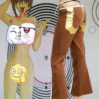 TexEvasion Gold Foil Printed Pants