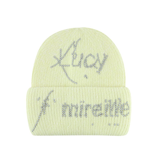 TexEvasion Sparkling Rhinestone Knit Cap