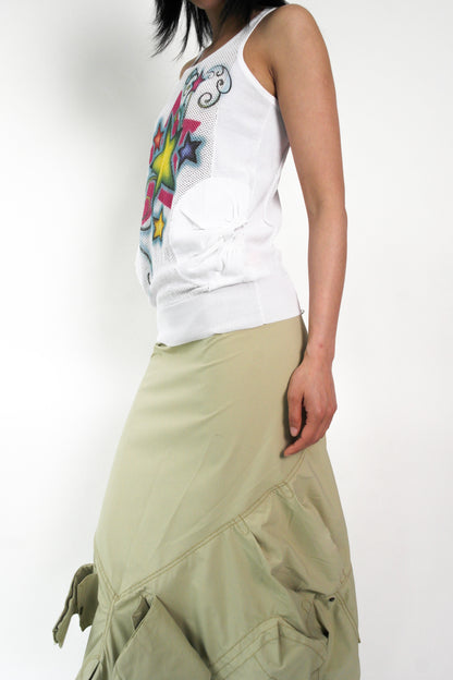 TexEvasion Mesh Printed Top