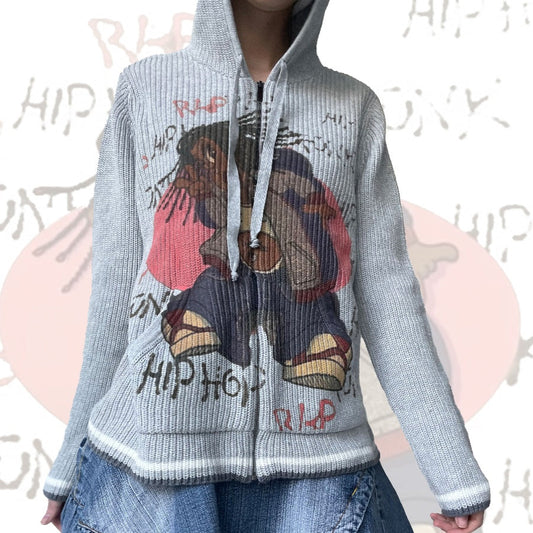 TexEvasion Knitted Printed Jacket