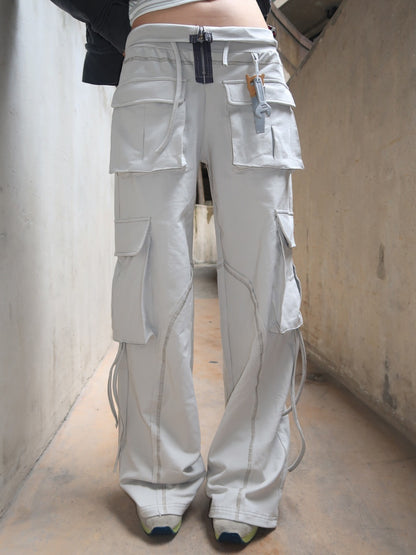 TexEvasion Drawstring Patchwork Pants