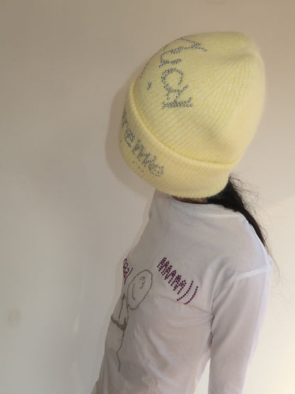 TexEvasion Sparkling Rhinestone Knit Cap