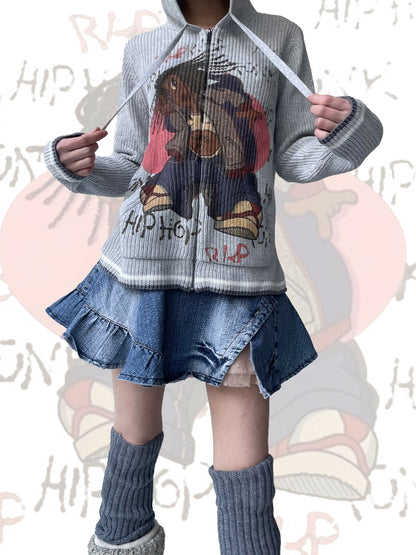 TexEvasion Knitted Printed Jacket