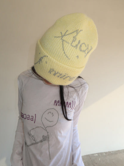 TexEvasion Sparkling Rhinestone Knit Cap