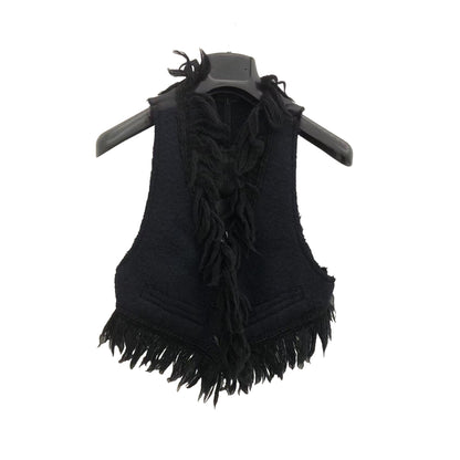 L.G.B Black Fringed Vest(Brand New)