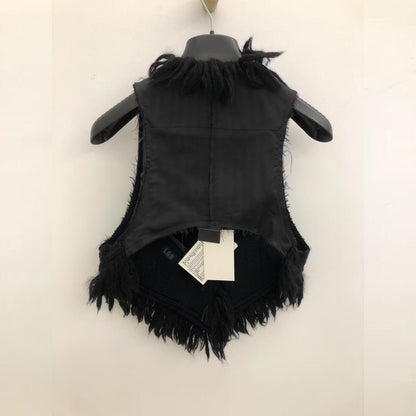 L.G.B Black Fringed Vest(Brand New)